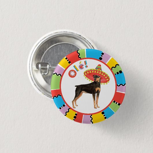 Fiesta Min Pin Ronde Button 3,2 Cm (Voorkant /achterkant)