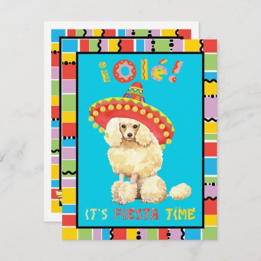 Fiesta Miniature Poodle Kaart (Voorkant / Achterkant)