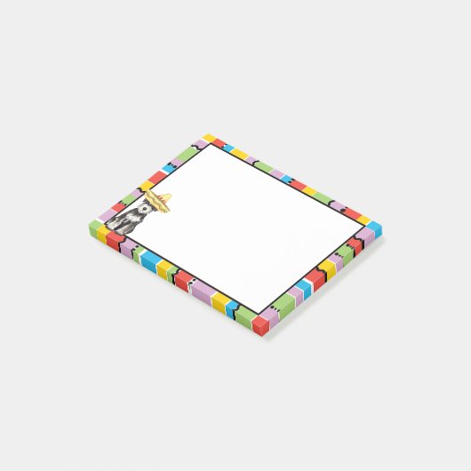 Fiesta Miniature Schnauzer Post-it® Notes (Schuin)