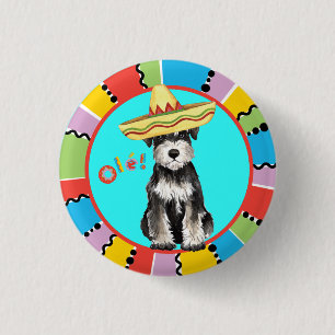 Fiesta Miniature Schnauzer Ronde Button 3,2 Cm
