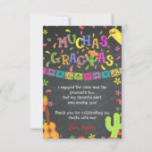 Fiesta Muchas Gracias Carte de remerciements d'ann (Devant)