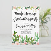 Fiesta Nacho Gemiddeld Afstudeerfeest Kaart (Staand voorkant)
