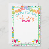 Fiesta Nacho Gemiddelde leraar Coach Cadeaukaart Kaart (Voorkant)