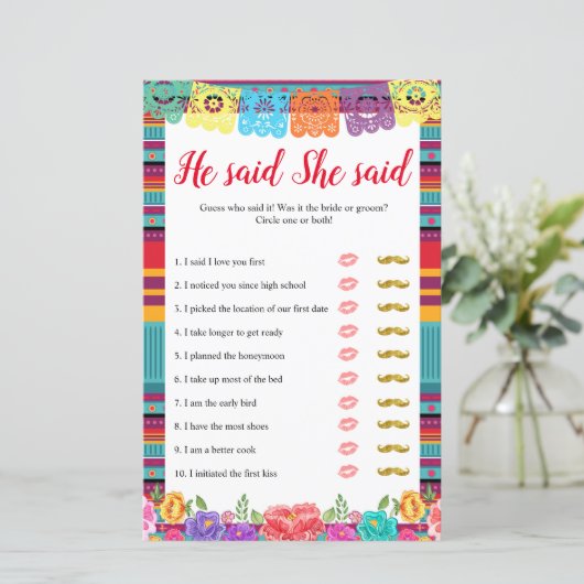 Fiesta nacho zei dat ze een spelkaart zei (Staand voorkant)