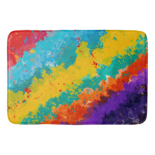 Fiesta Paint Color Splash Colorful Splashes Badmat