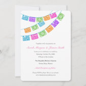 Fiesta Papel Picado bruiloft uitnodiging (Voorkant)