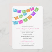 Fiesta Papel Picado Faire-part de mariage (Devant / Derrière)