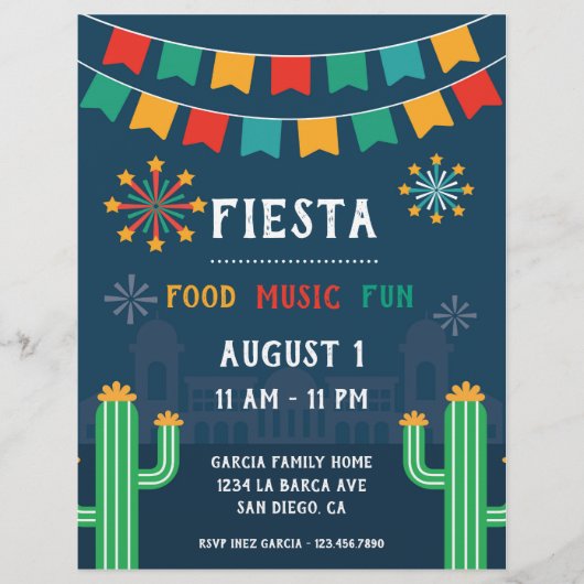 Fiesta Party Celebration Flyer (Voorkant)