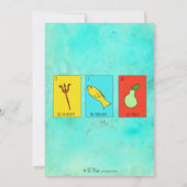 Fiesta Party Invitation Lotteria Cards Kaart (Achterkant)