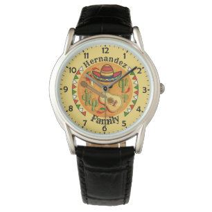 Fiesta - persoonsgebonden naam Fun Cinco de Mayo Horloge