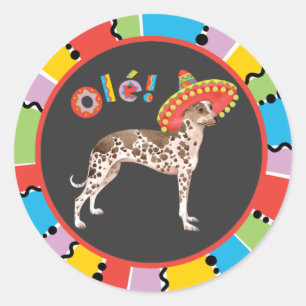 Fiesta Peruvian Inca Orchid Ronde Sticker