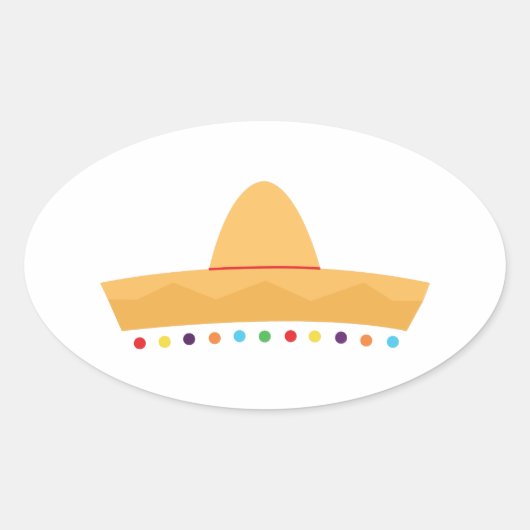 Fiesta-Pet Ovale Sticker (Voorkant)