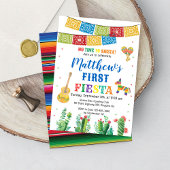 Fiesta premier anniversaire Invitation garçon