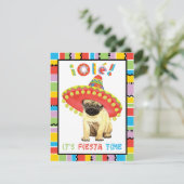 Fiesta Pug Kaart (Staand voorkant)
