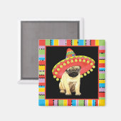 Fiesta Pug Magneet (Voorkant / Achterkant)