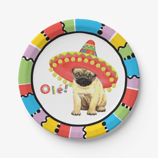 Fiesta Pug Papieren Bordje (Voorkant)