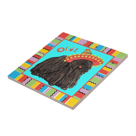 Fiesta Puli Ceramic Tile Tegeltje (Zijkant)