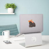 Fiesta Puli Vinyl Sticker (Laptop op bureau)
