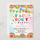 Fiesta Quinceanera Invitation Taco Bout Une Fête (Devant)
