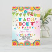 Fiesta Quinceanera Invitation Taco Bout Une Fête (Debout devant)