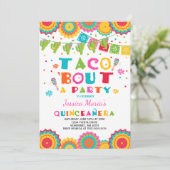 Fiesta Quinceanera Invitation Taco Bout Une Fête (Debout devant)