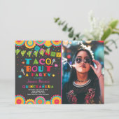 Fiesta Quinceanera Invitation Taco Bout Une Fête (Debout devant)