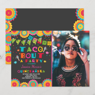 Fiesta Quinceanera nodiging Taco Bout A Party Kaart