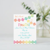 Fiesta Rainbow Kaart (Staand voorkant)