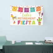 Fiesta Retirement Party Banner - Witte achtergrond (Beurs)
