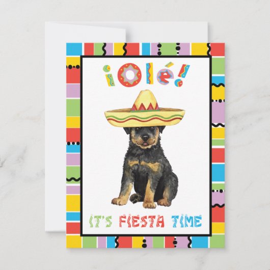 Fiesta Rottweiler Kaart (Voorkant)