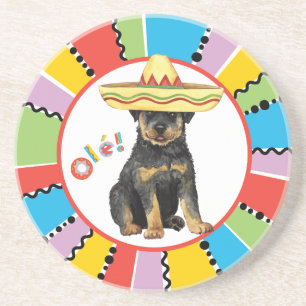 Fiesta Rottweiler Zandsteen Onderzetter