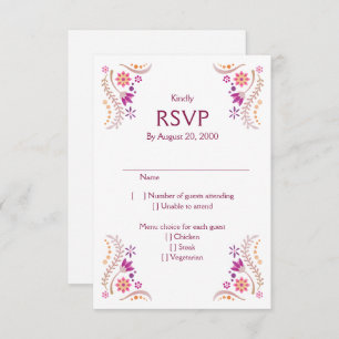 Fiesta Roze Huwelijk Quinceañera RSVP