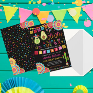 Fiesta Saint Baby shower de Guacamole Invitation m