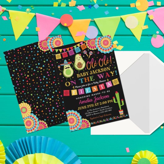 Fiesta Saint Baby shower de Guacamole Invitation m