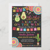 Fiesta Saint Baby shower de Guacamole Invitation m (Devant)