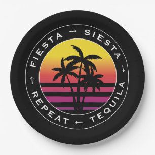 Fiesta Siesta Tequila Repat Bachelorette Party Papieren Bordje
