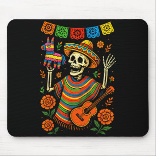 Fiesta skelet - cinco de mayo feest art Fiesta s Muismat