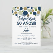 Fiesta sorpresa, uitnodiging voor mannelijke verja (Staand voorkant)