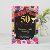 Fiesta Spaans 50 en fantastische verjaardag Kaart (Staand voorkant)