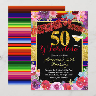 Fiesta Spaans 50 en fantastische verjaardag Kaart