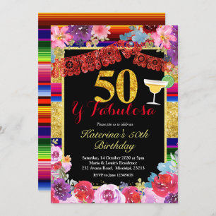 Fiesta Spain 50 en Fabulous Birthday Kaart