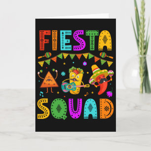 Fiesta Squad Cinco De Mayo Feest Mexicaans Festiva Kaart