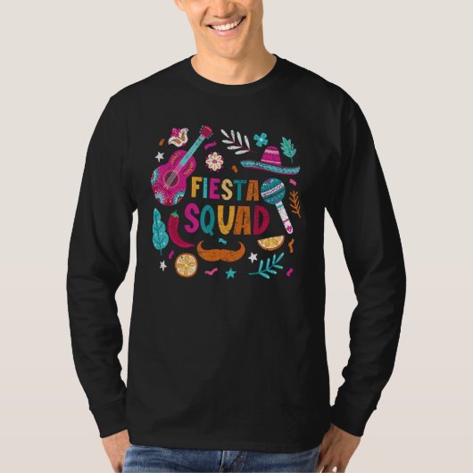 Fiesta Squad Cinco De Mayo Mexican Party Matching  T-shirt (Voorkant)