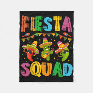 Fiesta Squad Cinco de Mayo voor mannen, vrouwen en Fleece Deken