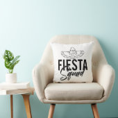 Fiesta Squad Fiesta vrijgezellenfeest T-shirts, 1/ Kussen (Stoel)