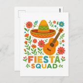 Fiesta Squad – Kleurrijke feestvibes Briefkaart (Voorkant / Achterkant)