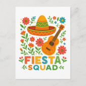 Fiesta Squad – Kleurrijke feestvibes Briefkaart (Voorkant)