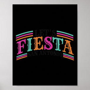 Fiesta Squad San Antonio Texas Cinco de Mayo Lets Poster