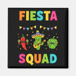 Fiesta squad schattige cactus peper paprika kids magneet