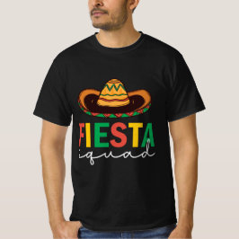 Fiesta Squad Sombrero Design T-shirt